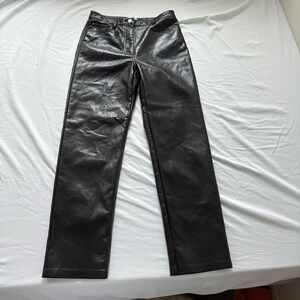 Aritzia Wilfred Melina Leather Pants